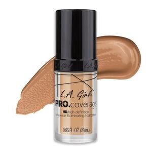 2 PACK L.A. Girl Pro Coverage Liquid Foundation GLM644 Natural 0.95 Fl Oz